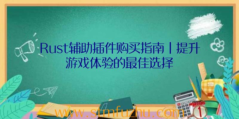 Rust辅助插件购买指南|提升游戏体验的最佳选择